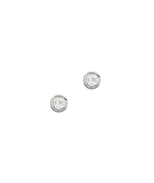 4mm Bezel Set CZ Earrings 2 - 3 jours ouvrés.