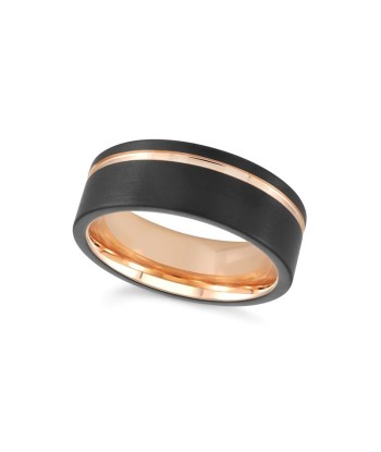 8mm Tungsten Black & Rose Wedding Band Comment ça marche