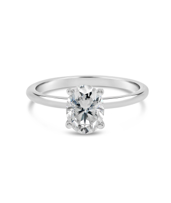 1.25CT Oval Moissanite Engagement Ring: White Gold votre restaurant rapide dans 