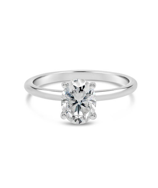 1.25CT Oval Moissanite Engagement Ring: White Gold votre restaurant rapide dans 