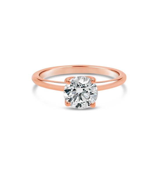 1.25CT Round Moissanite Engagement Ring pas cher 