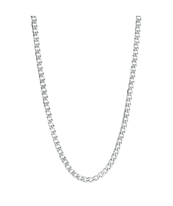 Italgem 5.5MM Stainless Steel Men's Diamond Cut Curb Chain Les magasins à Paris et en Île-de-France