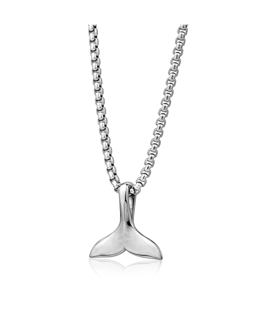 Italgem Stainless Steel Whale Tail Necklace les ligaments