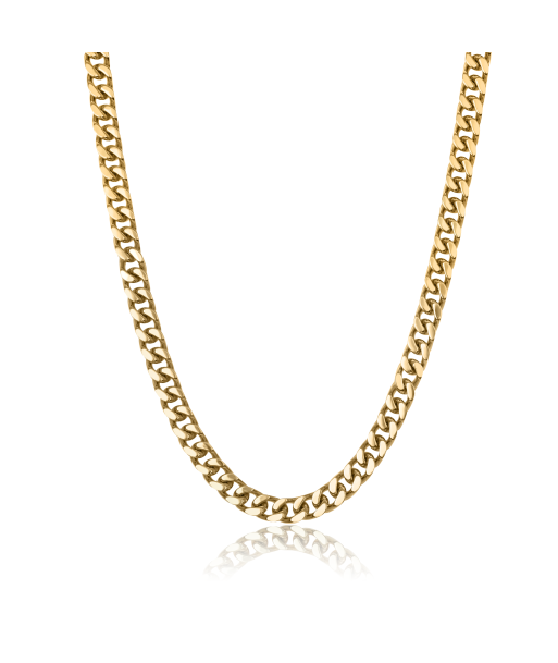 9.4mm Italgem Stainless Steel Men's Gold-Tone Curb Chain en ligne