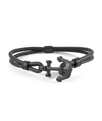 Italgem Leather Anchor Men's Bracelet: Black l'évolution des habitudes 