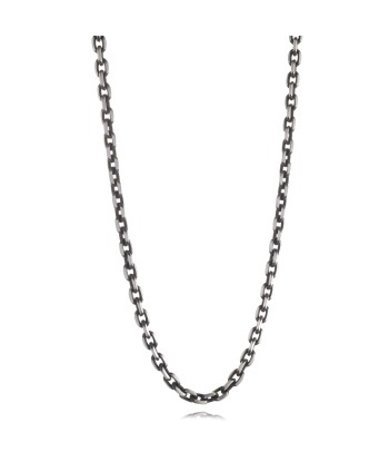 Italgem Steel Men's Black Cable Chain la colonne vertébrale