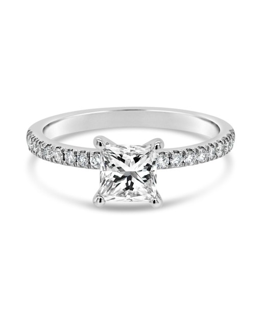 1.23CTW Lab Grown Princess Cut Engagement Ring offre 