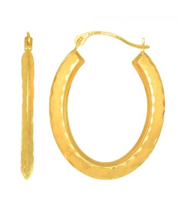 Knife Edge Oval Hoops vente chaude votre 