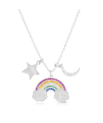 Rainbow Dream Sterling Silver Necklace offre 