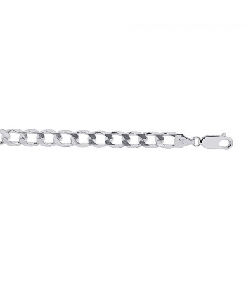 5.5mm Sterling Silver Men's Flat Curb Chain Jusqu'à 80% De Réduction