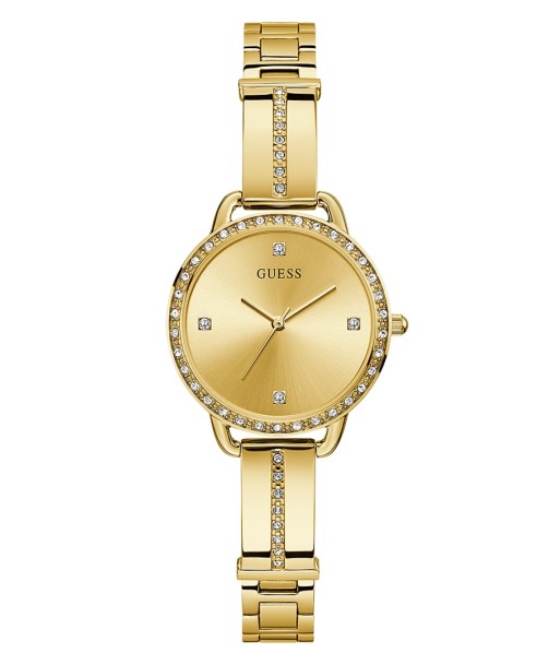 Guess Petite Ladies Sparkle Watch: Gold livraison gratuite