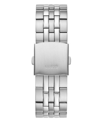 Guess Men's Watch: Silver/Blue les ligaments