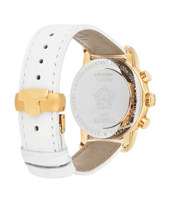 T-Classic Dressport Chronograph Mother of Pearl Dial White Leather Ladies Watch T0502173611200 pour bénéficier 