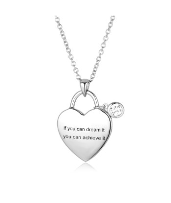 Sterling Silver Heart Necklace JUSQU'A -70%! 