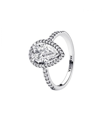 Bague Pandora Halo Poire Scintillante Par le système avancé 