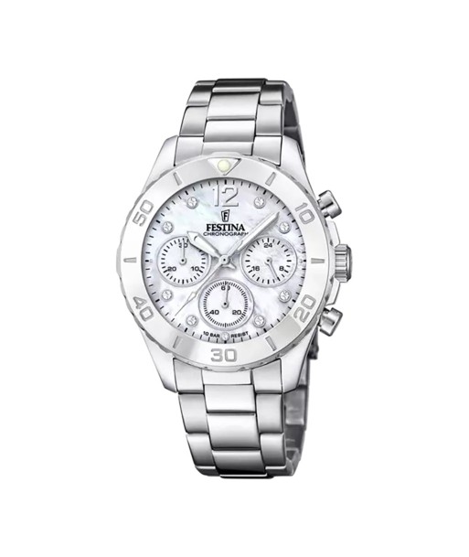 MONTRE CHRONOGRAPHE FEMME FESTINA BOYFRIEND F20603/1 la colonne vertébrale