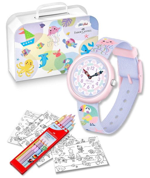 MONTRE FLIK FLAK COLOR IN PASTEL X FABER CASTEL Venez découvrir notre 