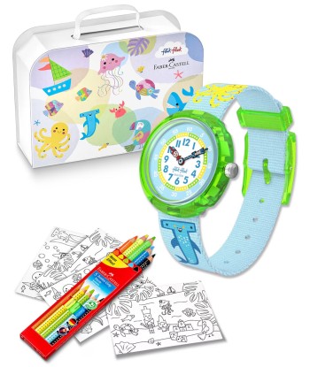 MONTRE FLIK FLAK COLOR IN NEON X FABER CASTELL sélection de produits