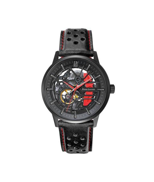 MONTRE PIERRE LANNIER HOMME PADDOCK NOIR CUIR de votre