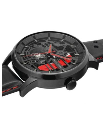 MONTRE PIERRE LANNIER HOMME PADDOCK NOIR CUIR de votre